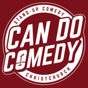 Can Do Comedy Logo White Pocket - Mens Staple T shirt Design