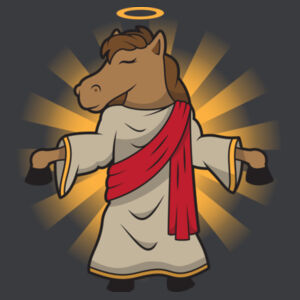 Horse Jesus - Mens Staple T shirt Design