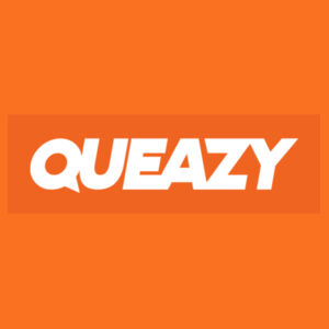 Queazy Logo Front - Mens Staple T shirt Design