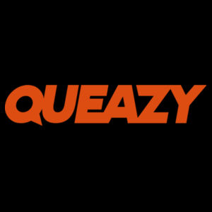 Queazy Wordmark Front - Mens Staple T shirt Design