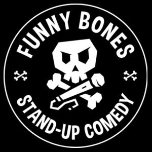 Funny Bones Emblem Front - Mens Staple T shirt Design